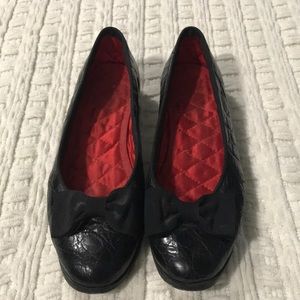Vintage Ralph Lauren black leather flats sz 9.5-10